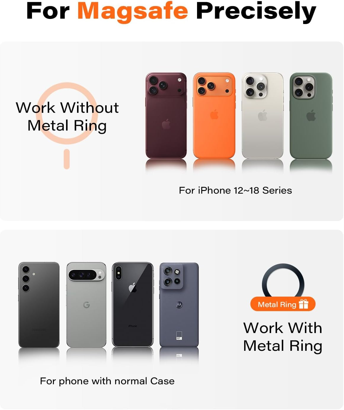 Magnetic Car Phone Mount 2-Pack