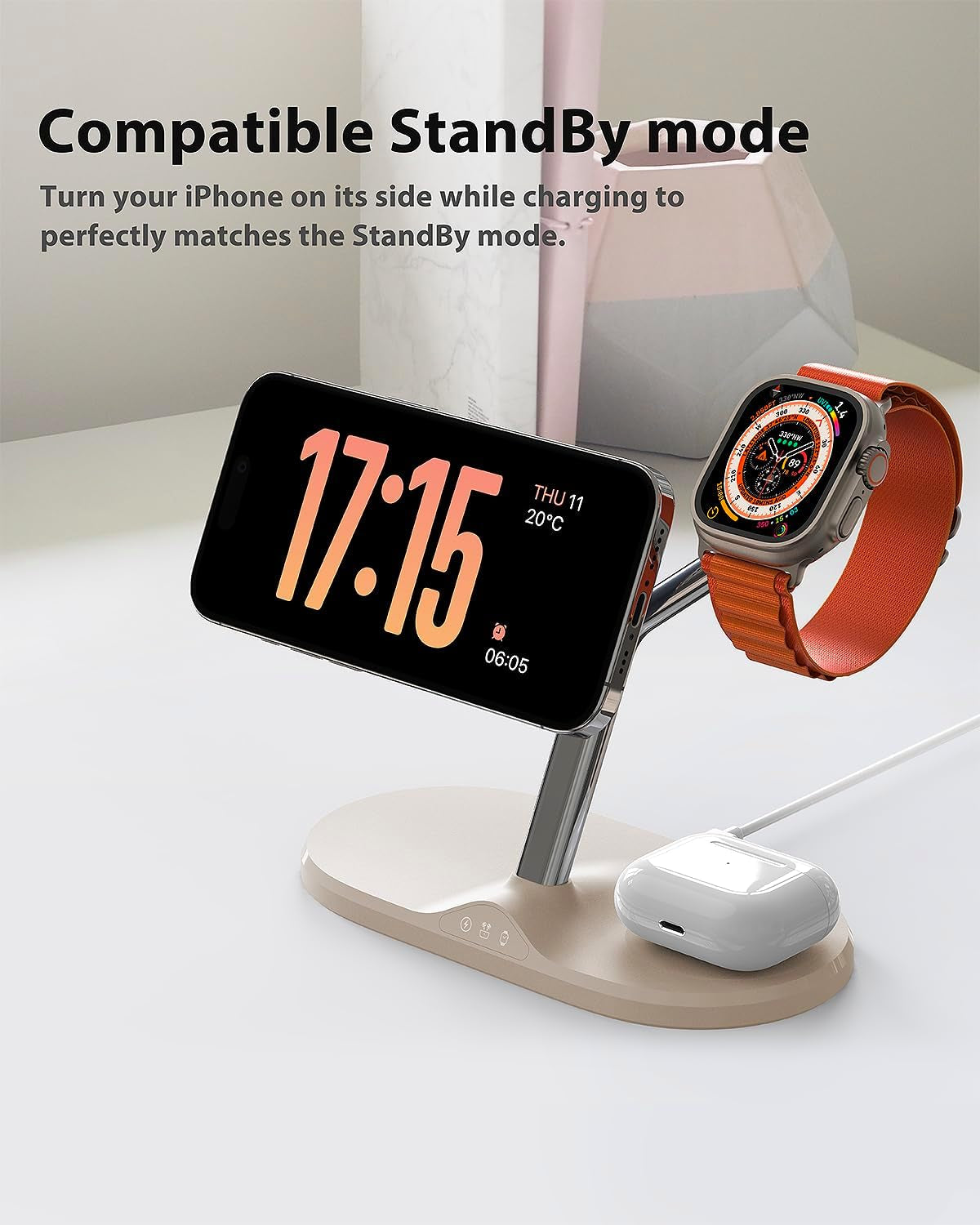 3-In-1 Wireless Charging Station with Magsafe