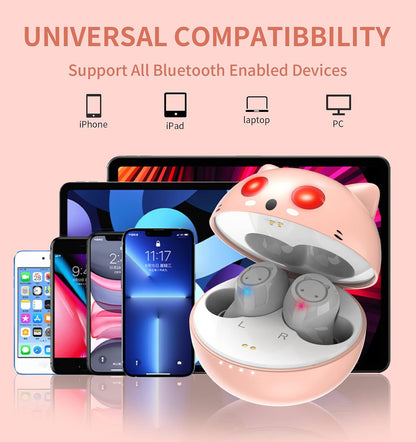 Pink Wireless Earbuds