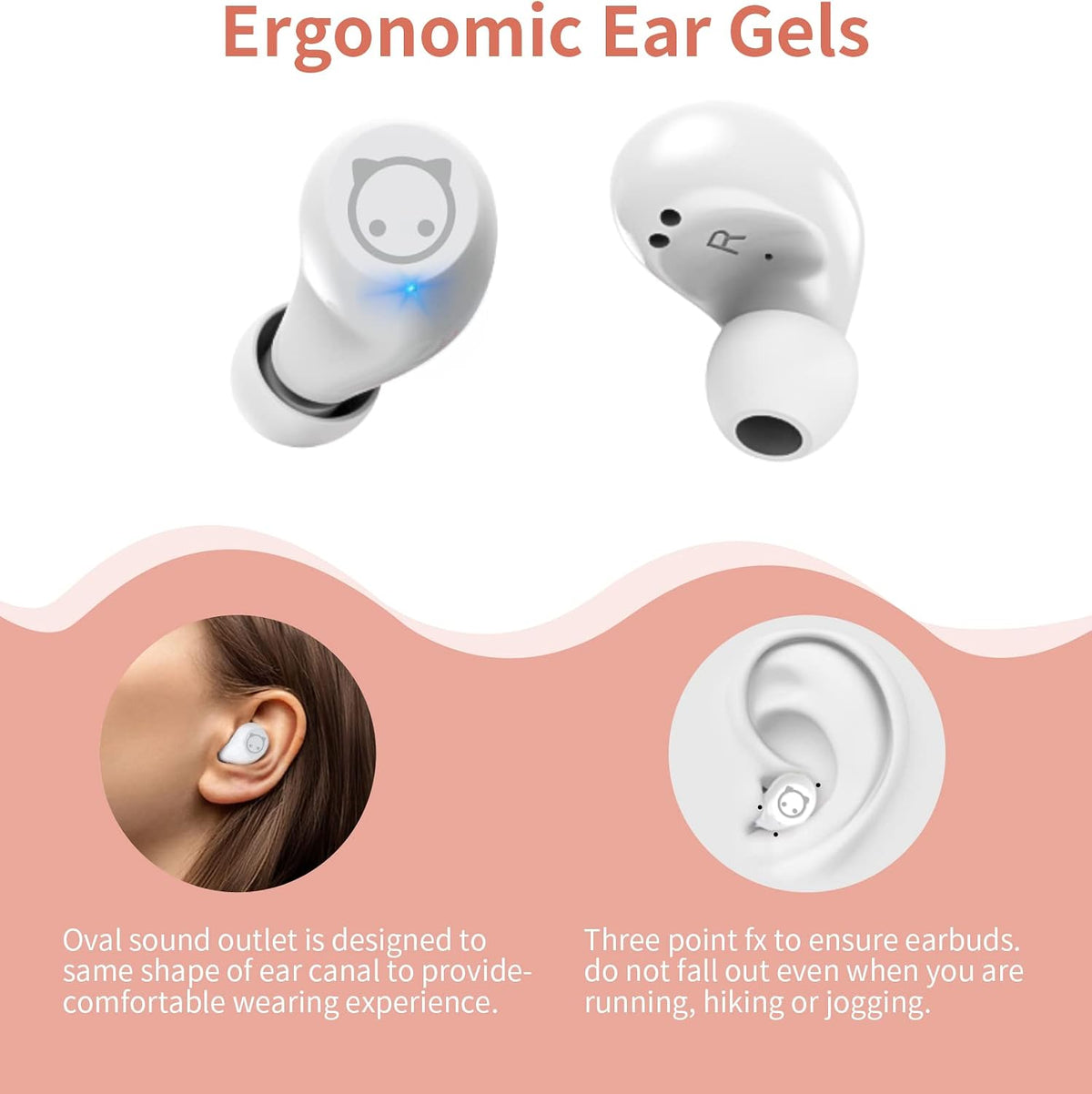 Pink Wireless Earbuds