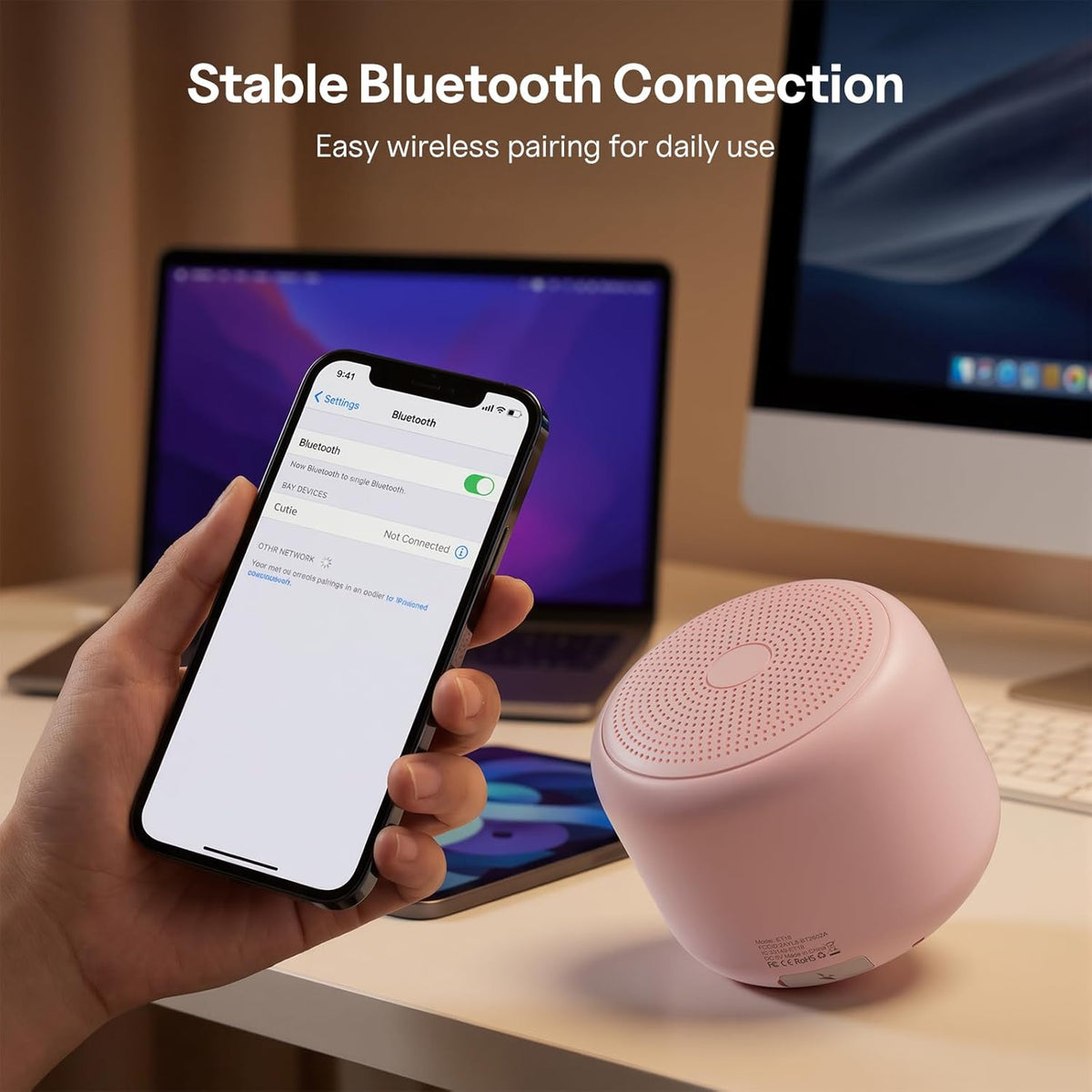 Pink Mini Bluetooth Speaker